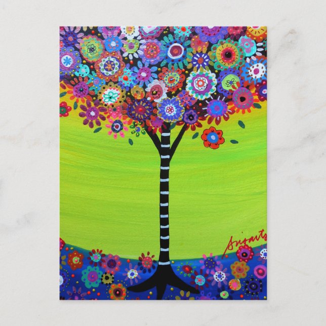 CARTE POSTALE ARBRE DE VIE PAR PRISARTS (Devant)