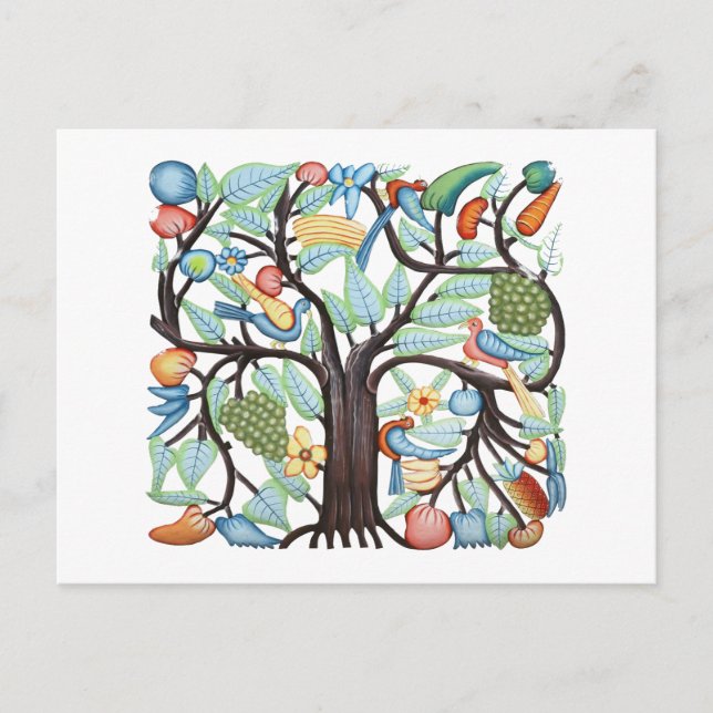 Carte Postale ARBRE DE VIE pastel (Devant)