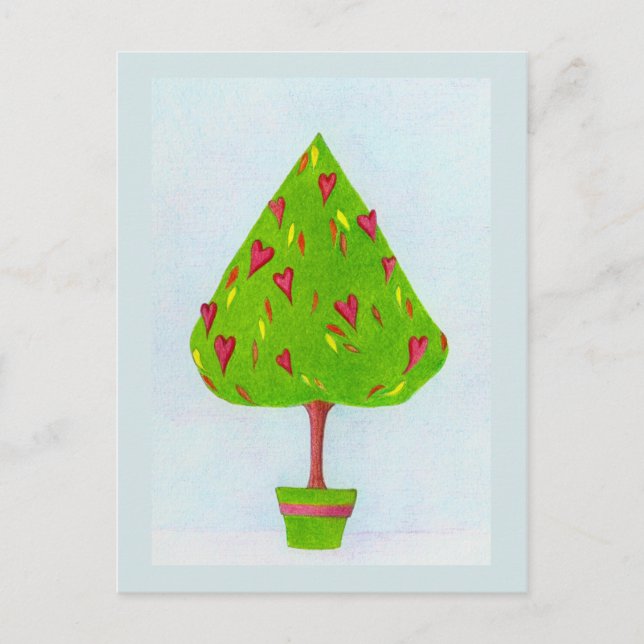 Carte postale Arbre des coeurs (Devant)