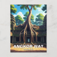 Arbre du temple d'Angkor Vat Cambodge