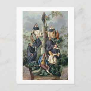 Carte Postale Arbre familial de la famille Sammartin, 1787