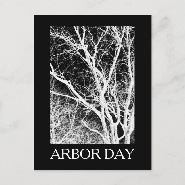 Carte Postale arbre fantôme du jour de l'arbour (Devant)