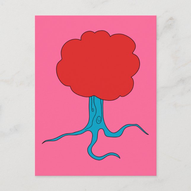 Carte Postale Arbre funky (Devant)