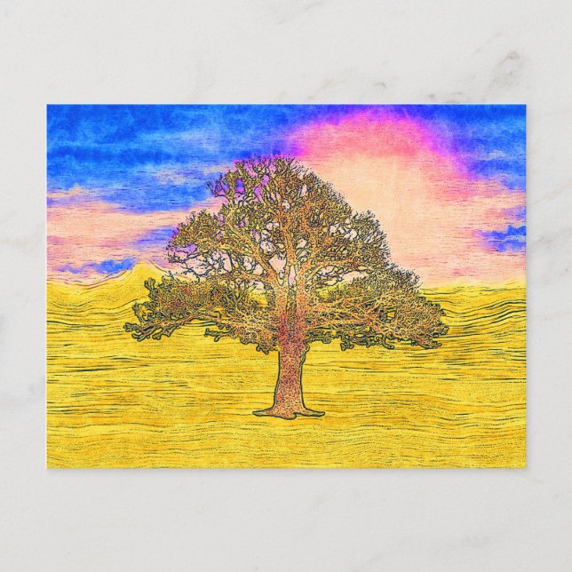 CARTE POSTALE ARBRE LONE (Devant)