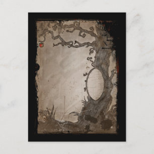 Carte Postale Arbre miroir magique du blanc de neige