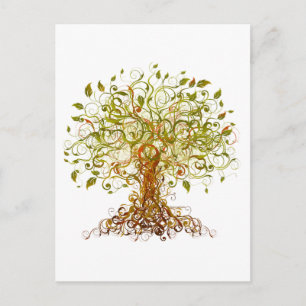 Carte Postale Arbre moderniste coloré 13