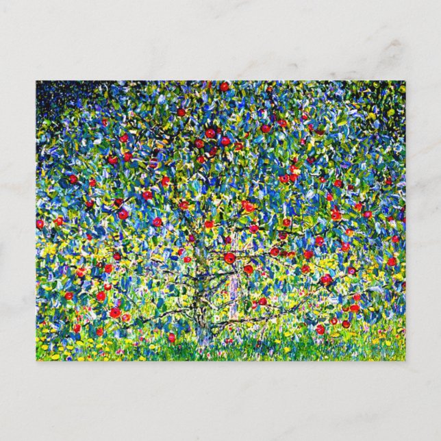 Carte Postale Arbre pomme Gustav Klimt (Devant)
