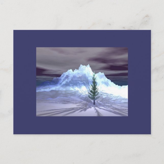 Carte Postale Arbre solitaire (Devant)