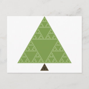 Carte Postale Arbre triangulaire Sierpinski