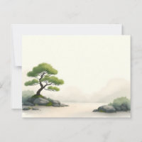 Arbre Zen au bord d'un lac