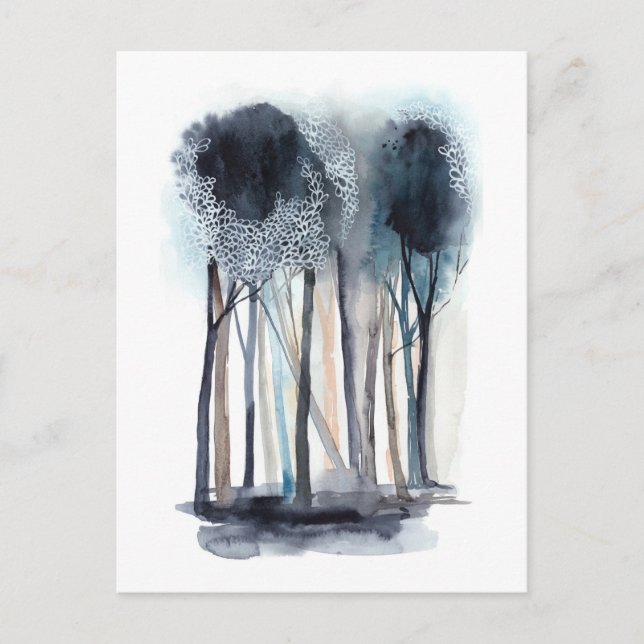 Carte Postale Arbres Abstraits paisibles (Devant)