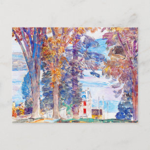 Carte Postale Arbres et eau par Childe Hassam