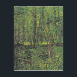Carte Postale Arbres et sous-bois par Van Gogh<br><div class="desc">Vincent Van Gogh Série de peinture paysagère - Arbres et sous-bois</div>