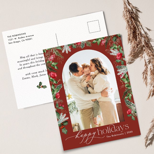 Carte Postale Arc botanique rouge Bourgogne Moderne 1 Photo Vaca (Créateur téléchargé)