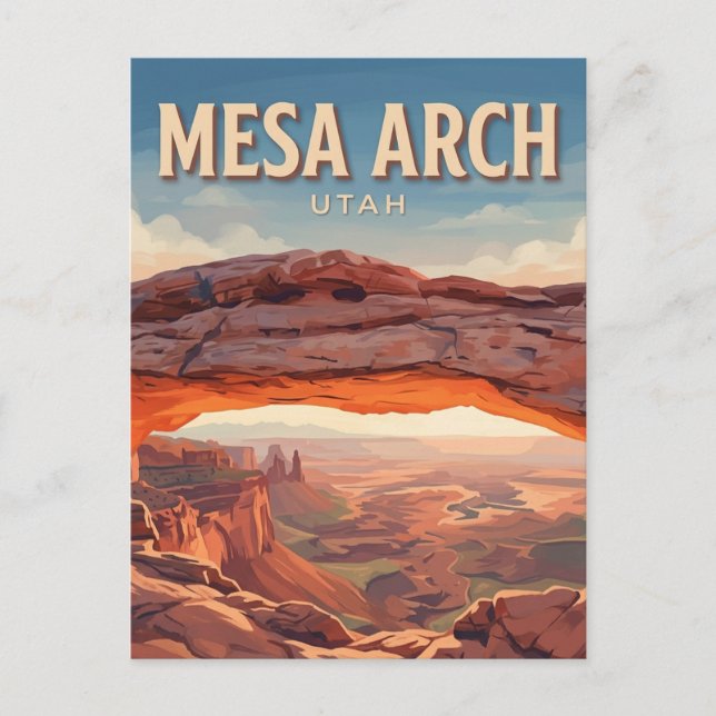 Carte Postale Arc de Mesa Moab Utah (Devant)