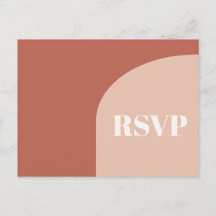 Carte Postale Arc de terre de pêche chic simple RSVP
