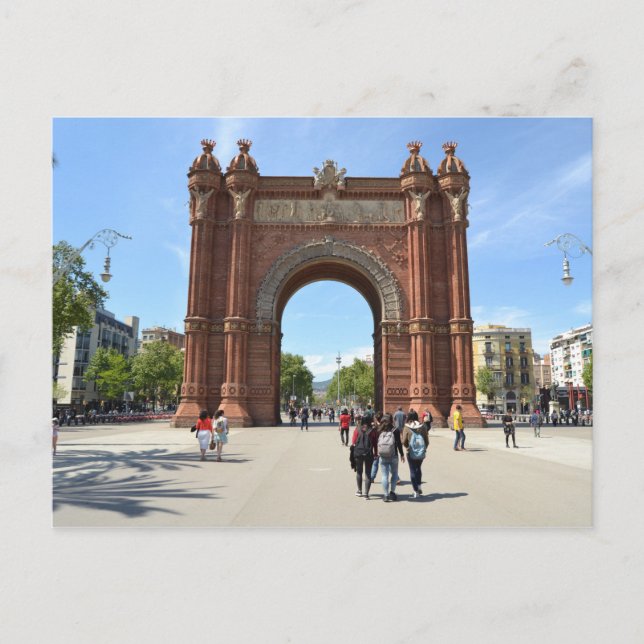 Carte Postale Arc de Triomf, Barcelone (Devant)