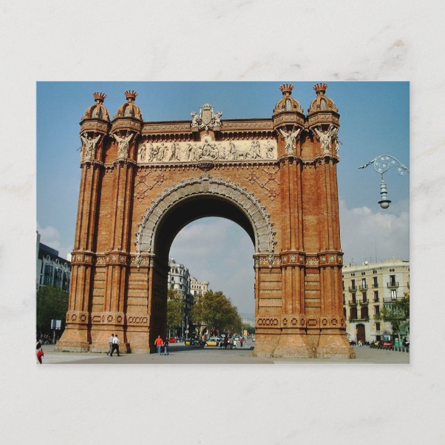 Carte Postale Arc De Triomf, Barcelone (Devant)