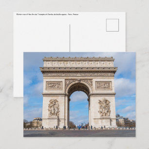 Carte Postale Arc de Triomphe à Paris, France