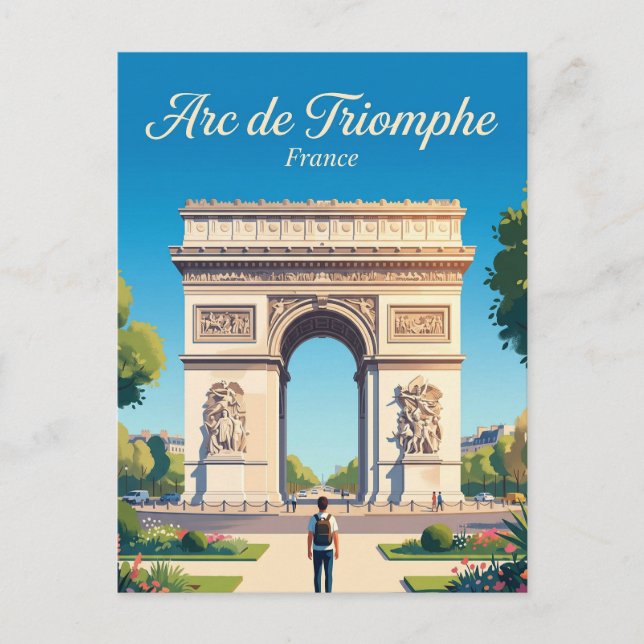 Carte Postale Arc de Triomphe de l'Étoile (Devant)