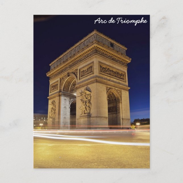 Carte Postale Arc de Triomphe, Paris, France (Devant)