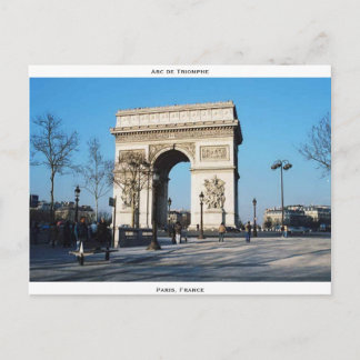 Carte Postale Arc de Triomphe, Paris, France