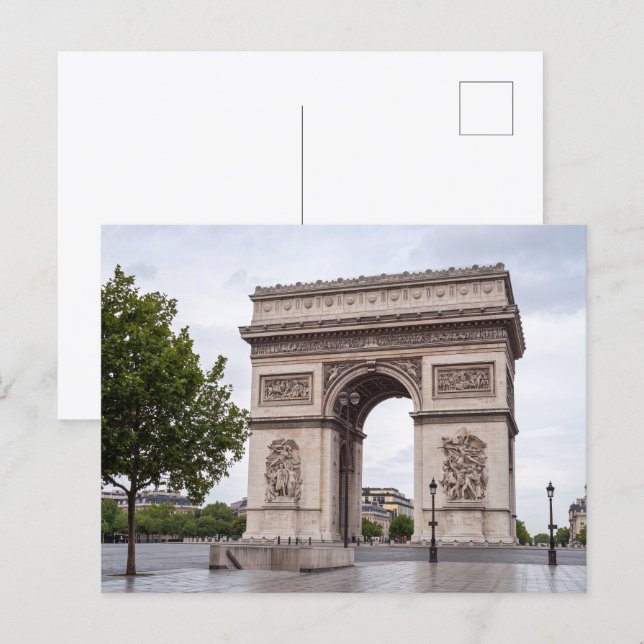 Carte Postale Arc de Triomphe Paris France Monument (Devant / Derrière)