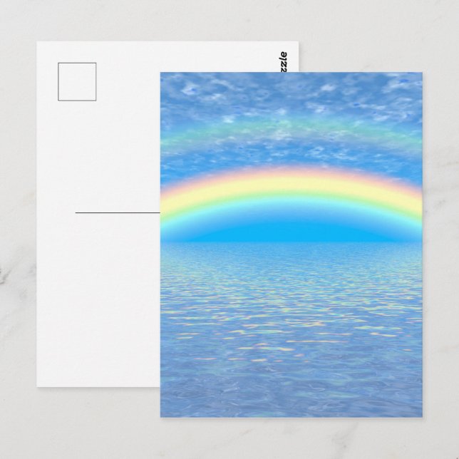 Carte Postale Arc-en-ciel (Devant / Derrière)