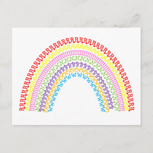 carte postale arc-en-ciel