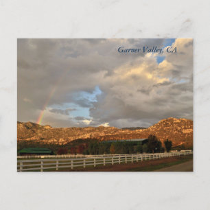 Carte postale arc-en-ciel à Garner Valley, CA
