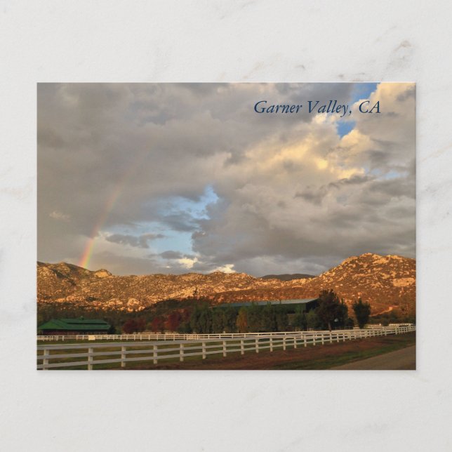 Carte postale arc-en-ciel à Garner Valley, CA (Devant)