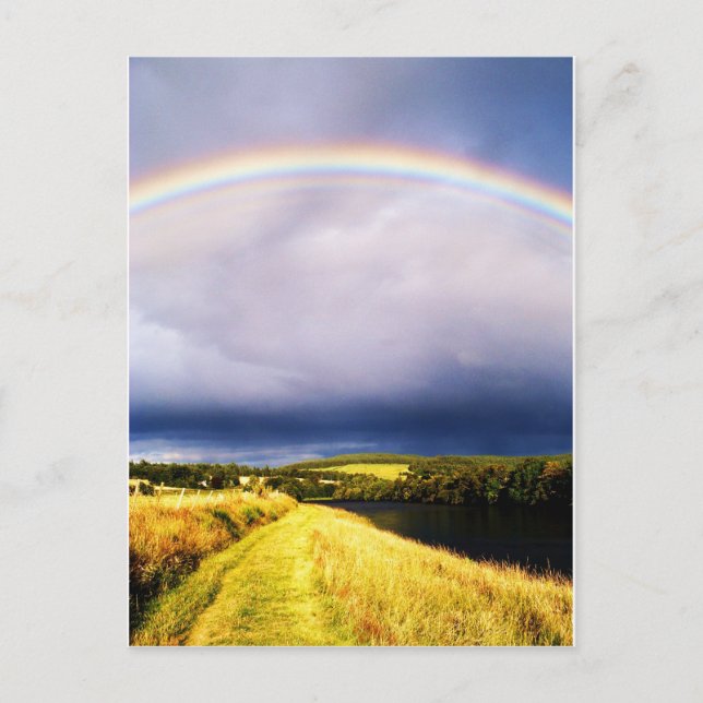 Carte Postale Arc en ciel au-dessus de River Dee (Devant)