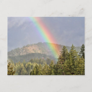 Carte Postale Arc en ciel au-dessus des montagnes