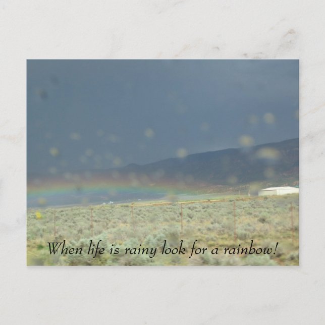 Carte Postale Arc-en-ciel dans la vie. (Devant)