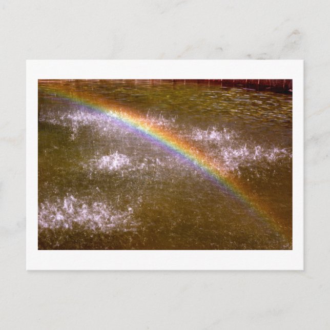 Carte postale arc-en-ciel de fontaine (Devant)