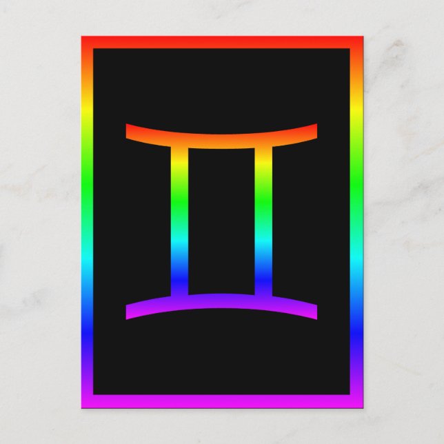 Carte Postale Arc en ciel de Gemini (Devant)