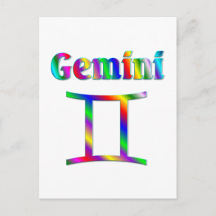 Carte Postale Arc en ciel de Gemini