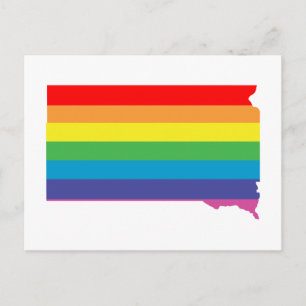 Carte Postale arc-en-ciel du dakota du sud