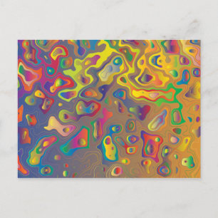 Carte Postale Arc-en-ciel gouttes d'eau de prisme