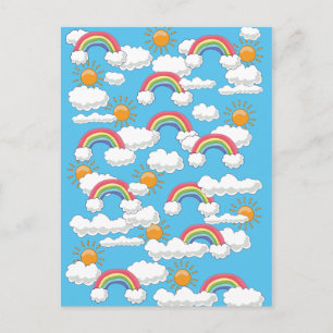 Carte Postale Arc-en-ciel heureux
