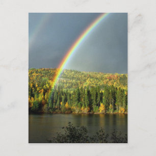 Carte Postale arc-en-ciel irluck chance nature ciel arbres