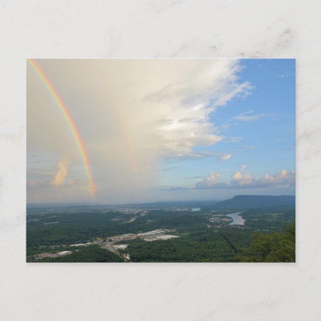 Carte Postale Arc en ciel sur Chattanooga, Tennessee (Devant)