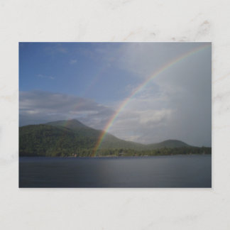 Carte Postale Arc en ciel sur le lac Blue Mountain