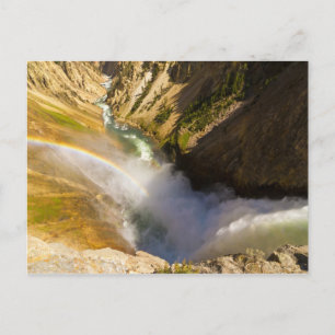 Carte Postale Arc-en-ciel sur les Lower Yellowstone Falls