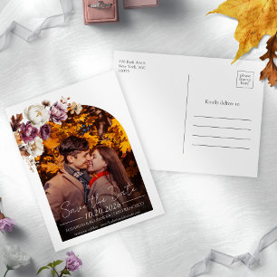 Carte Postale Arc floral de Bourgogne photo mariage Enregistrer