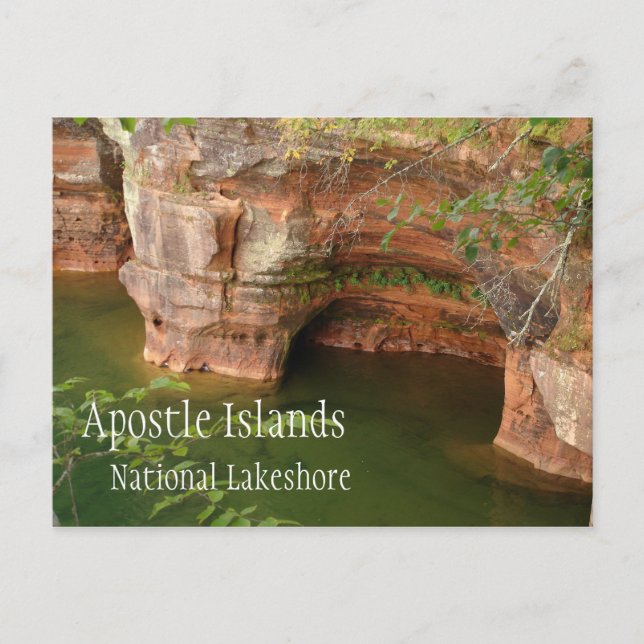 Carte Postale Arc Keyhole, Apostolles Îles National Lakeshore (Devant)