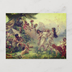 Carte Postale Arcadie heureuse, par Konstantin Makovsky (1890)