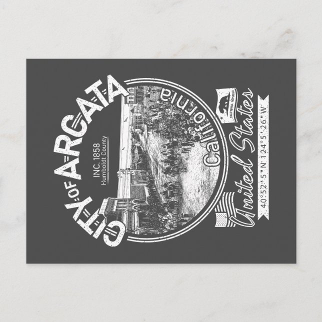 CARTE POSTALE ARCATA CALIFORNIA - ARCATA PLAZA VINTAGE (Devant)