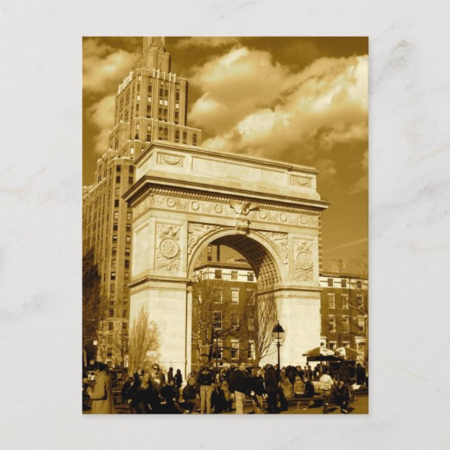 Carte Postale Arch Carré de Washington (Devant)