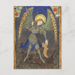 Carte Postale ARCHANGEL DE St MICHAEL AVEC DIABLE